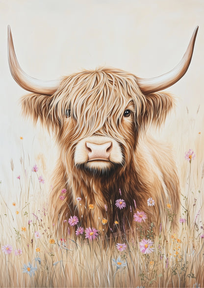 Illustration " La rêveuse aux cornes de lune " - Atelier Les Jolies Choses  