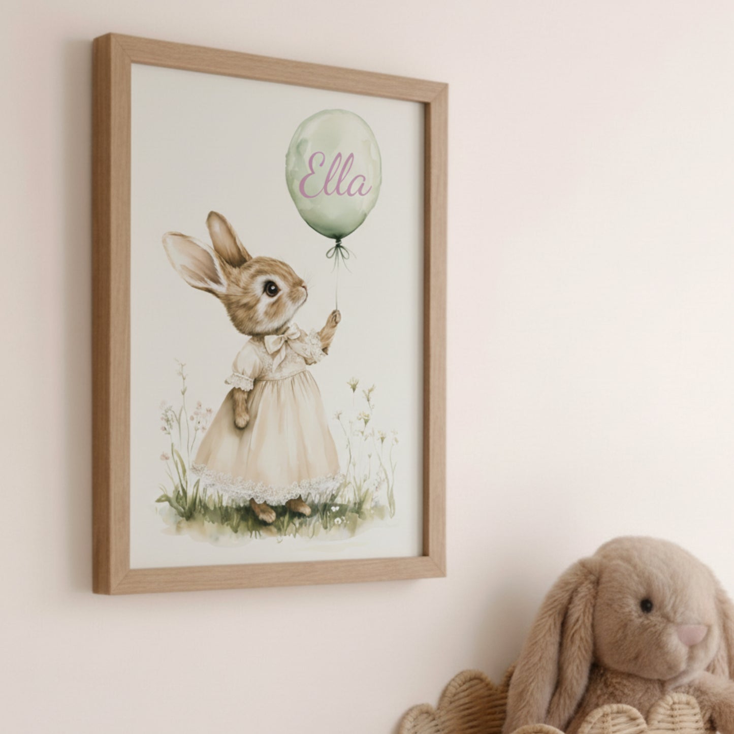 Illustration Lapin & Ballon - Atelier Les Jolies Choses