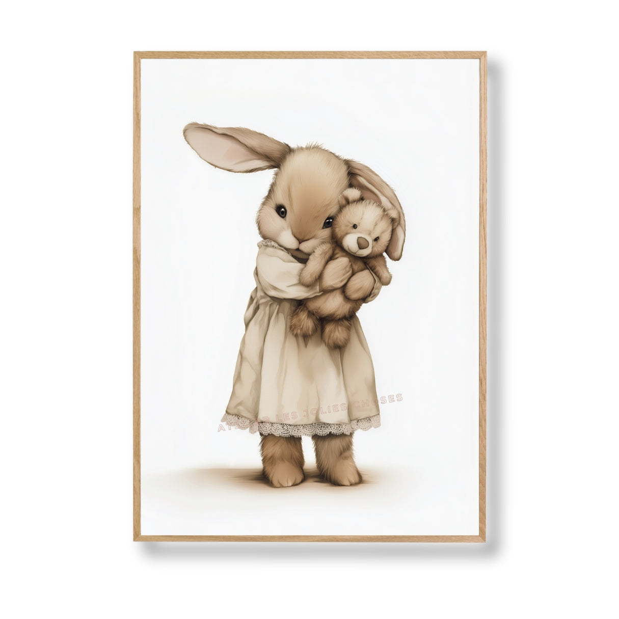 Illustration  Lapin – Mon doudou préféré - Atelier Les Jolies Choses  