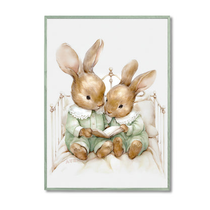 Illustration – Les petits lapins lecteurs - Atelier Les Jolies Choses  