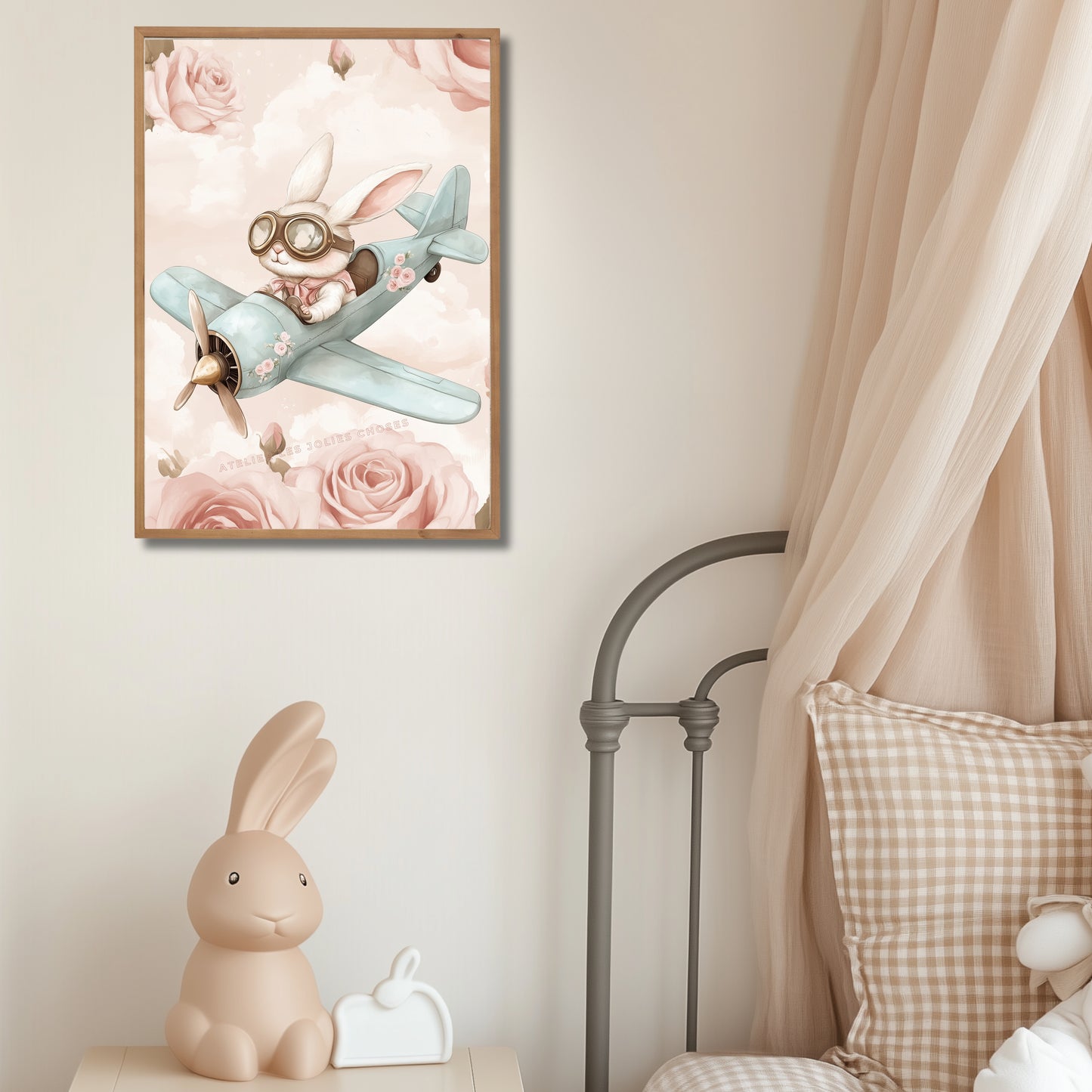 Illustration Madame Flocon rose - Atelier Les Jolies Choses  