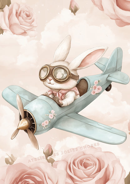 Illustration Madame Flocon rose - Atelier Les Jolies Choses  