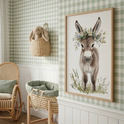Illustration - Mon petit âne fleuri - Atelier Les Jolies Choses  