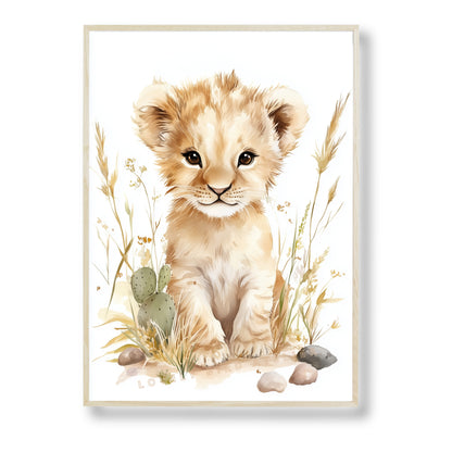 Illustration  Petit Lionceau & Savane - Atelier Les Jolies Choses  