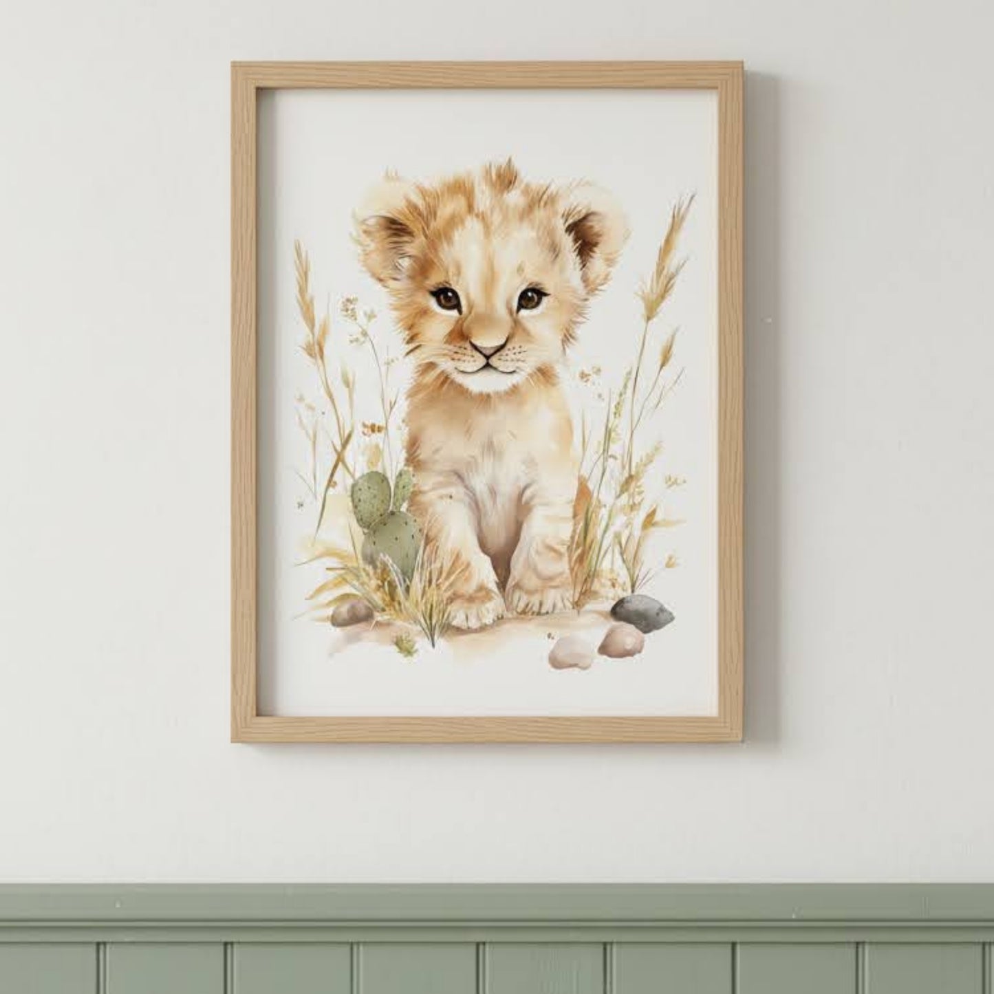 Illustration  Petit Lionceau & Savane - Atelier Les Jolies Choses
