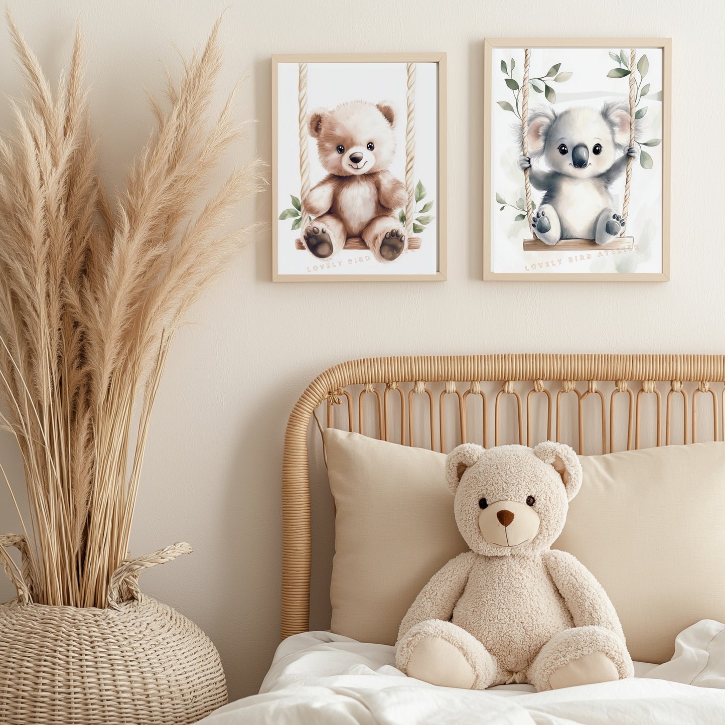 Koala & Balancelle Végétale – Douceur Suspendue - Atelier Les Jolies Choses  