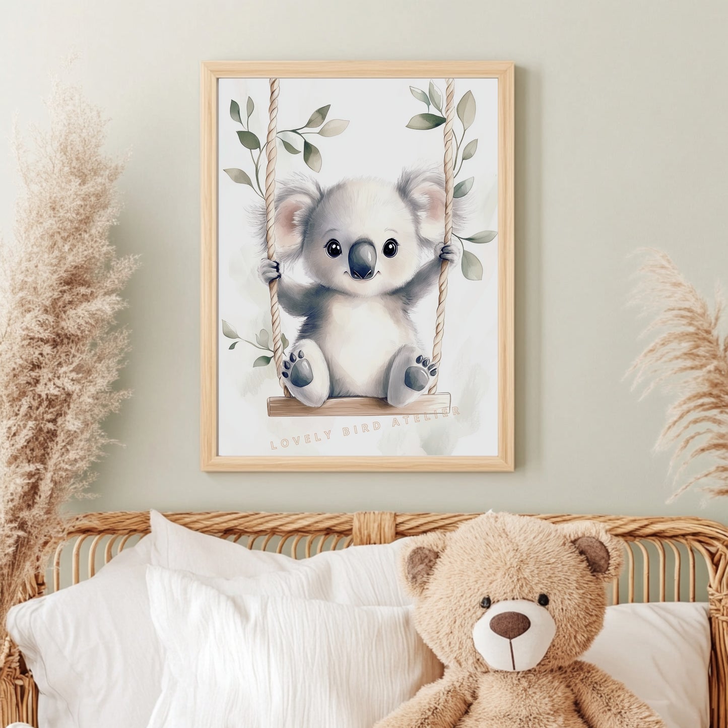 Koala & Balancelle Végétale – Douceur Suspendue - Atelier Les Jolies Choses  