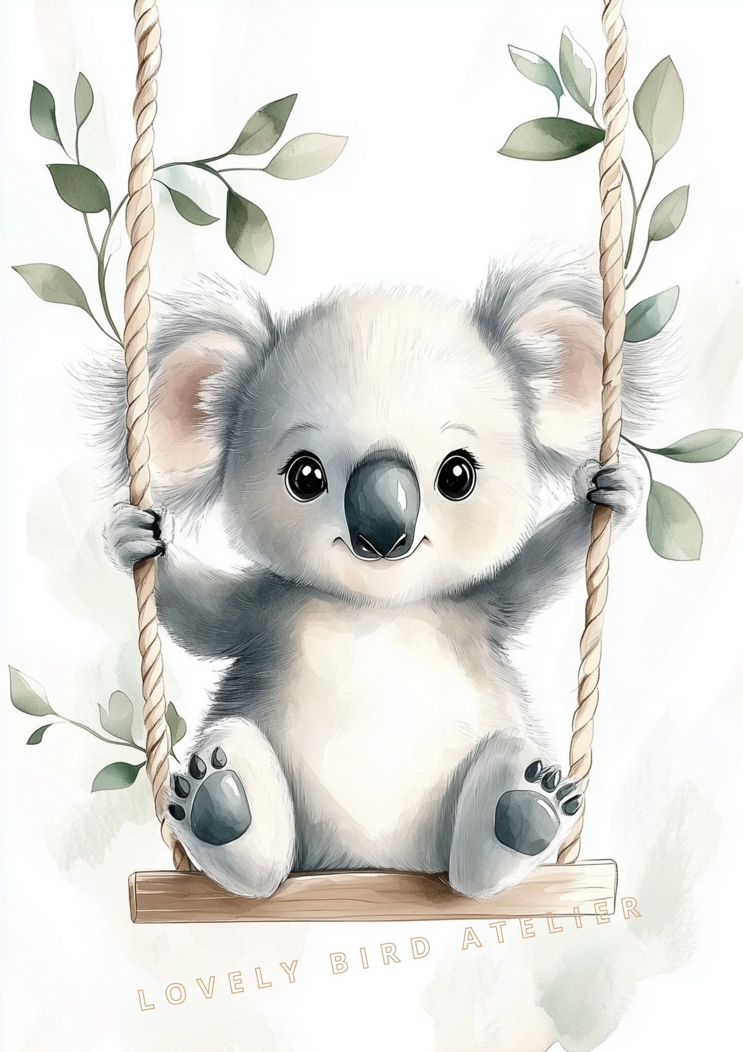 Koala & Balancelle Végétale – Douceur Suspendue - Atelier Les Jolies Choses  