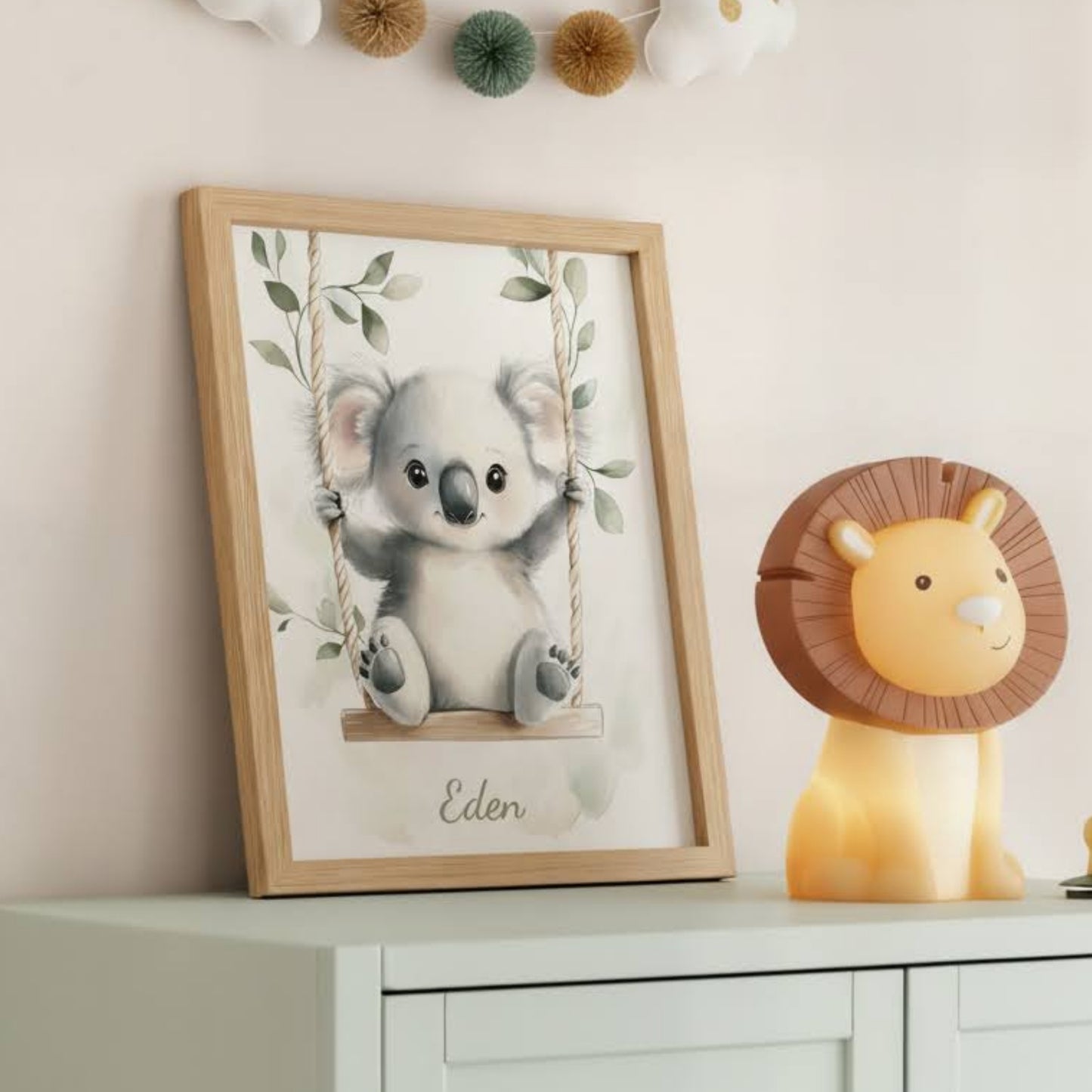 Koala & Balancelle Végétale – Douceur Suspendue - Atelier Les Jolies Choses