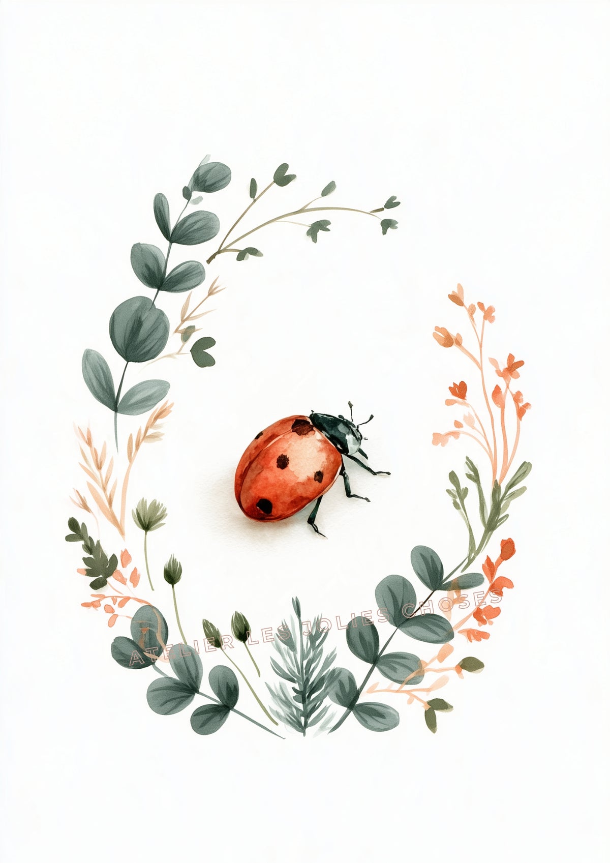 Affiche - La petite coccinelle