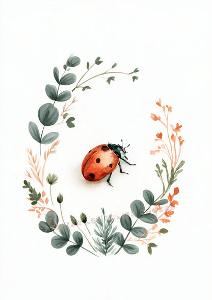 Affiche - La petite coccinelle