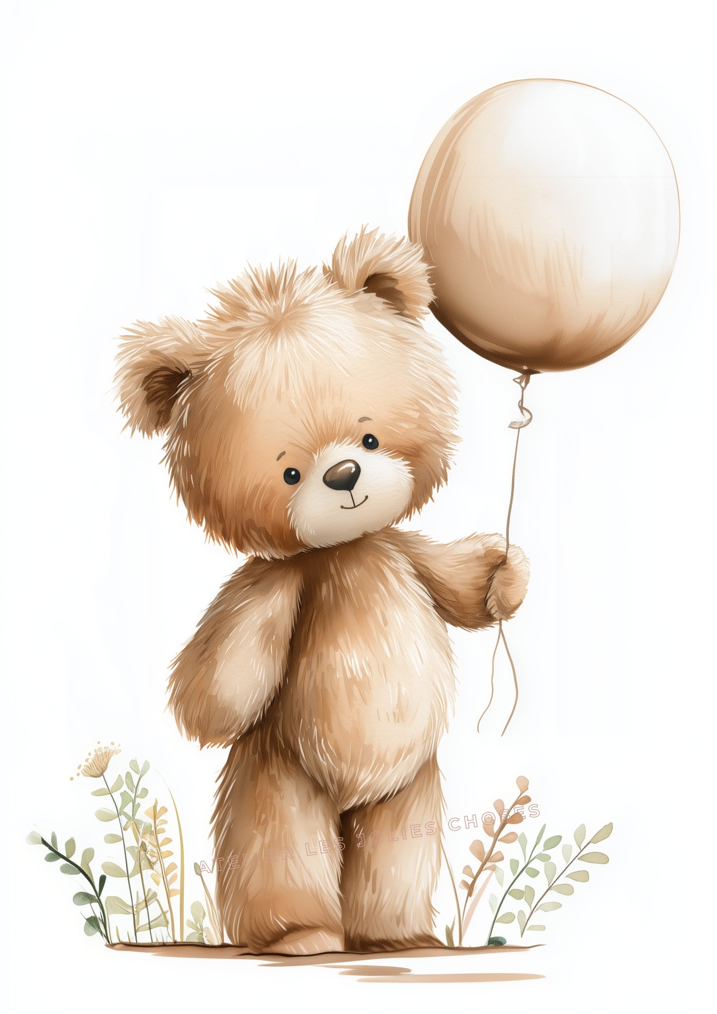 Affiche  - L’ours et son ballon