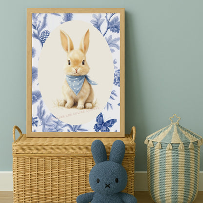 Lapin rêveur – Édition toile de Jouy - Atelier Les Jolies Choses