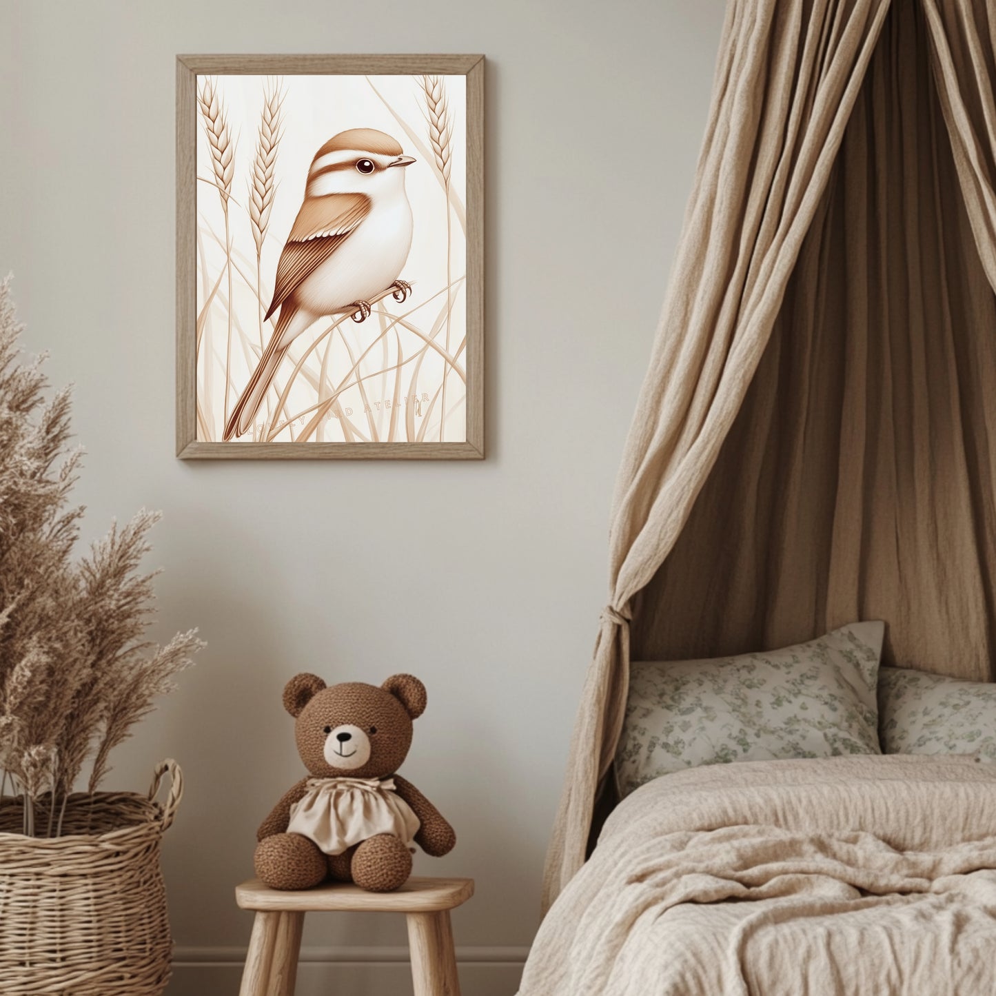 Oiseau Beige - Douceur Naturelle - Atelier Les Jolies Choses  