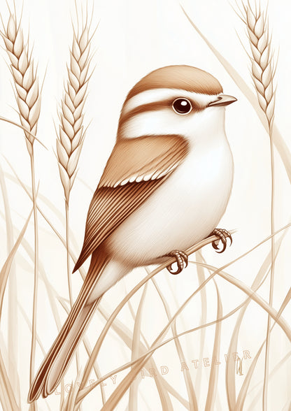 Oiseau Beige - Douceur Naturelle - Atelier Les Jolies Choses  