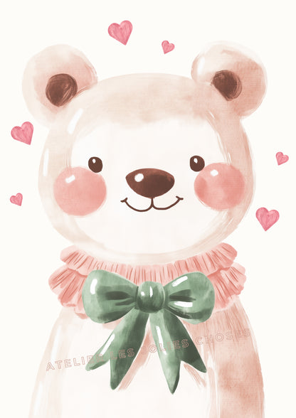 Ourson & Petits Cœurs