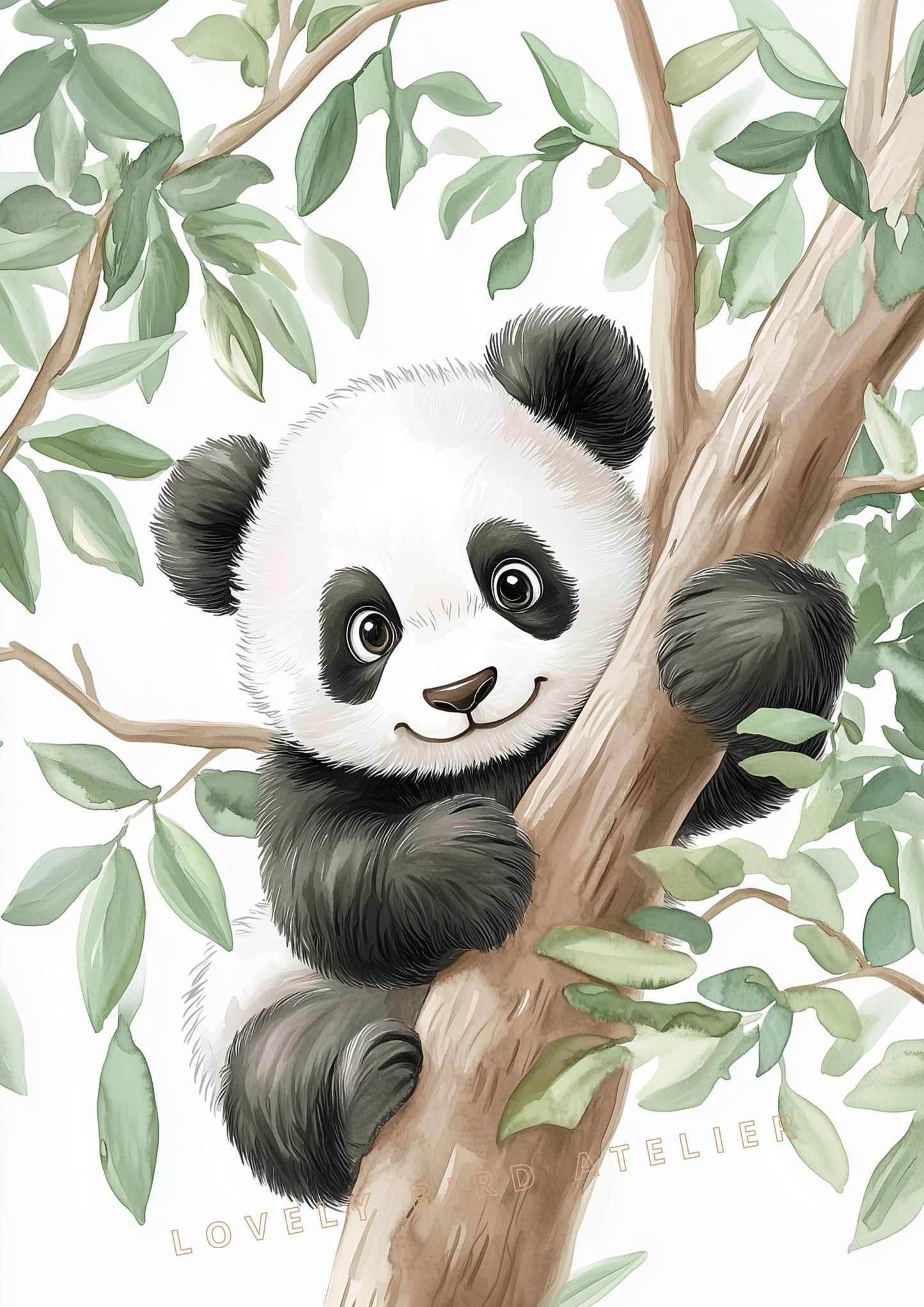 Panda & Forêt – Paix Sauvage - Atelier Les Jolies Choses  