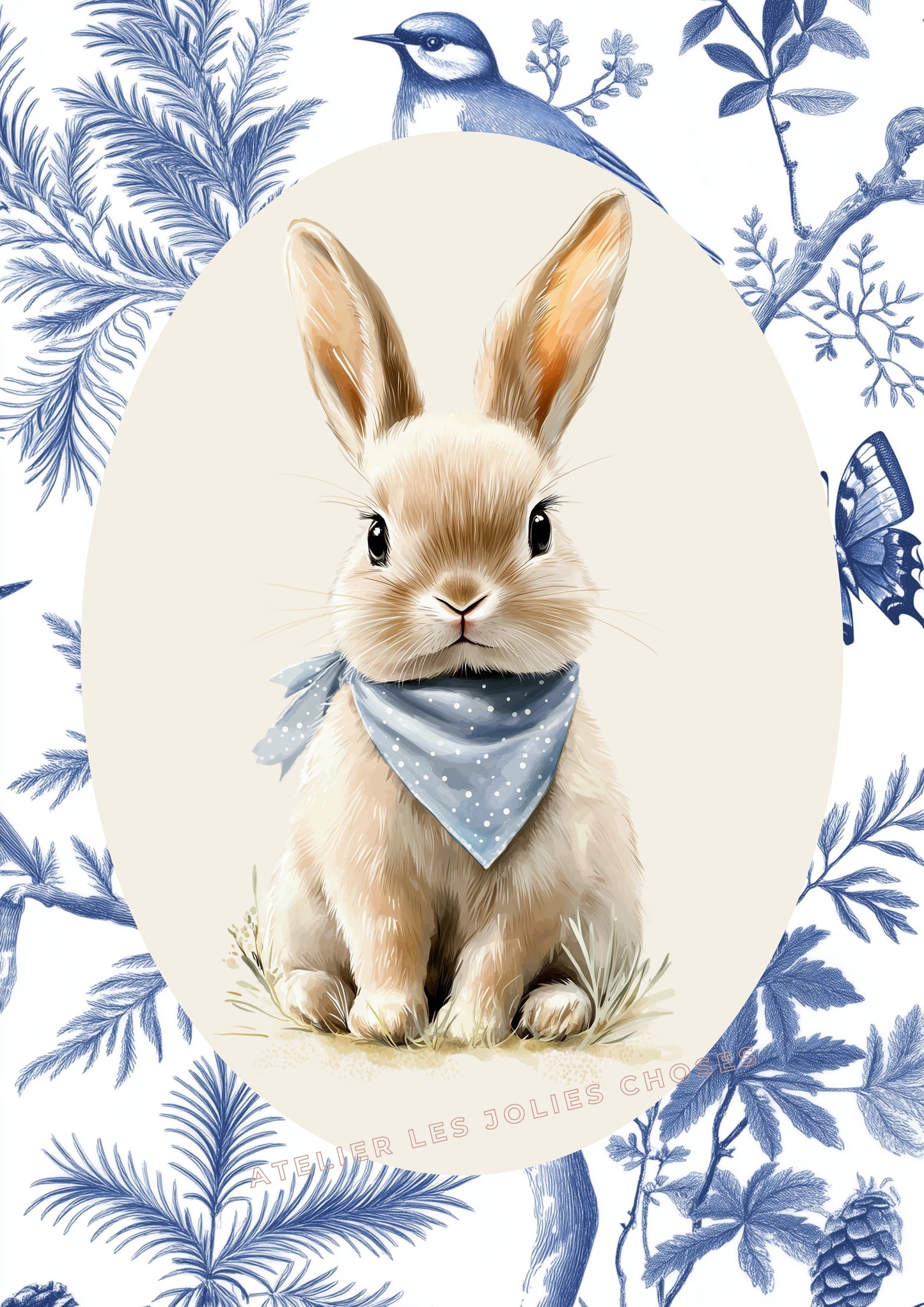 Petit gardien des bois – Édition toile de Jouy