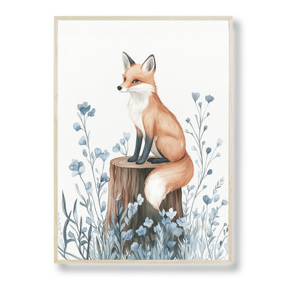 Renard & Fleurs Bleues – Esprit de la Forêt - Atelier Les Jolies Choses  