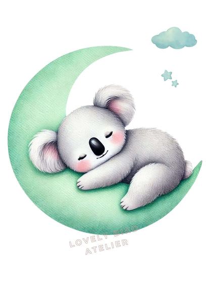 Tableau Koala & Lune - Atelier Les Jolies Choses  