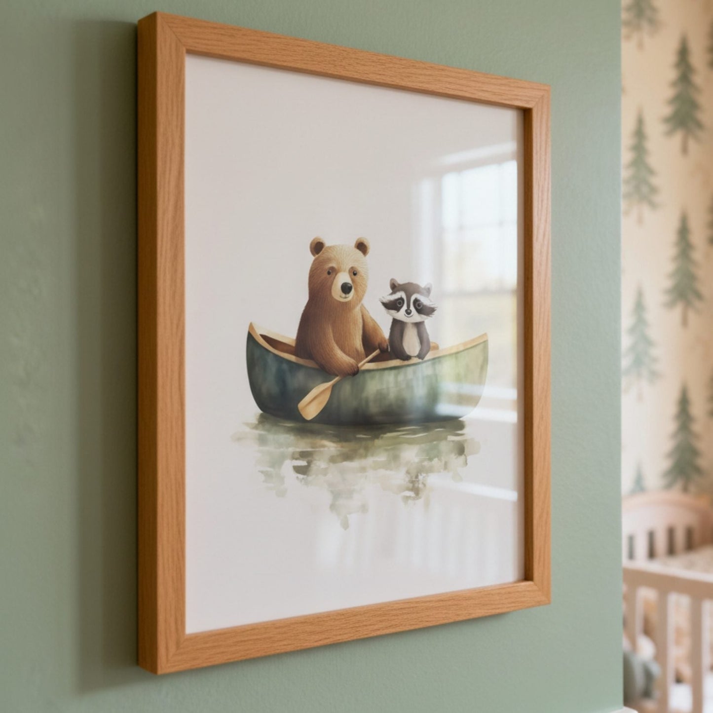 Affiche - Au Fil de l'Eau  décoration murale chambre bébé enfant.