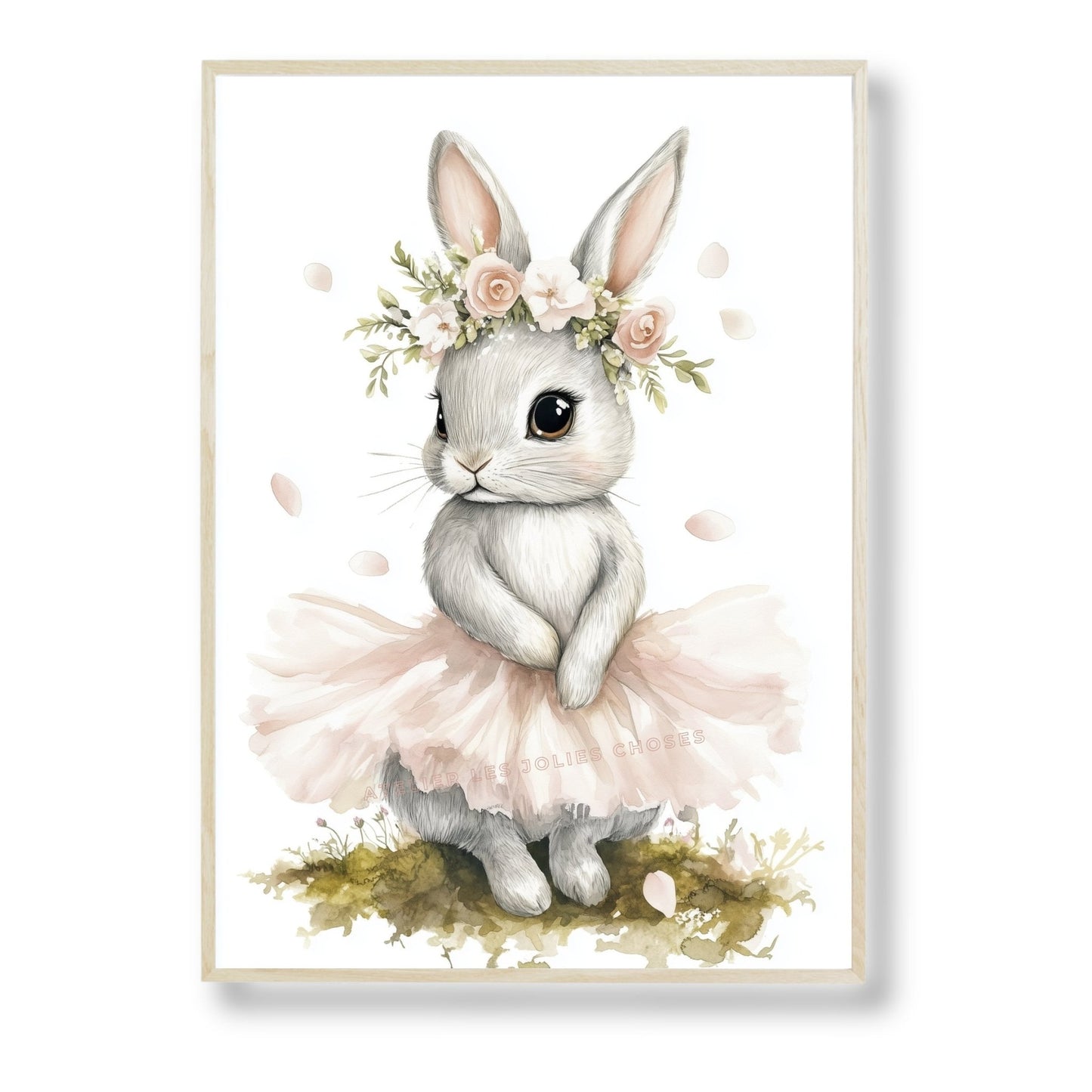 Affiche - Fleur de coton  décoration murale chambre bébé enfant.