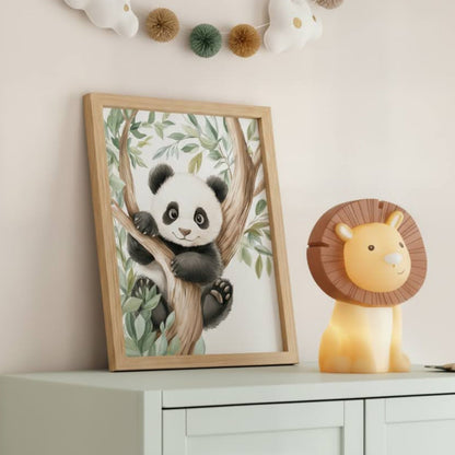 Panda & Végétation - Malice Sauvage  décoration murale chambre bébé enfant.