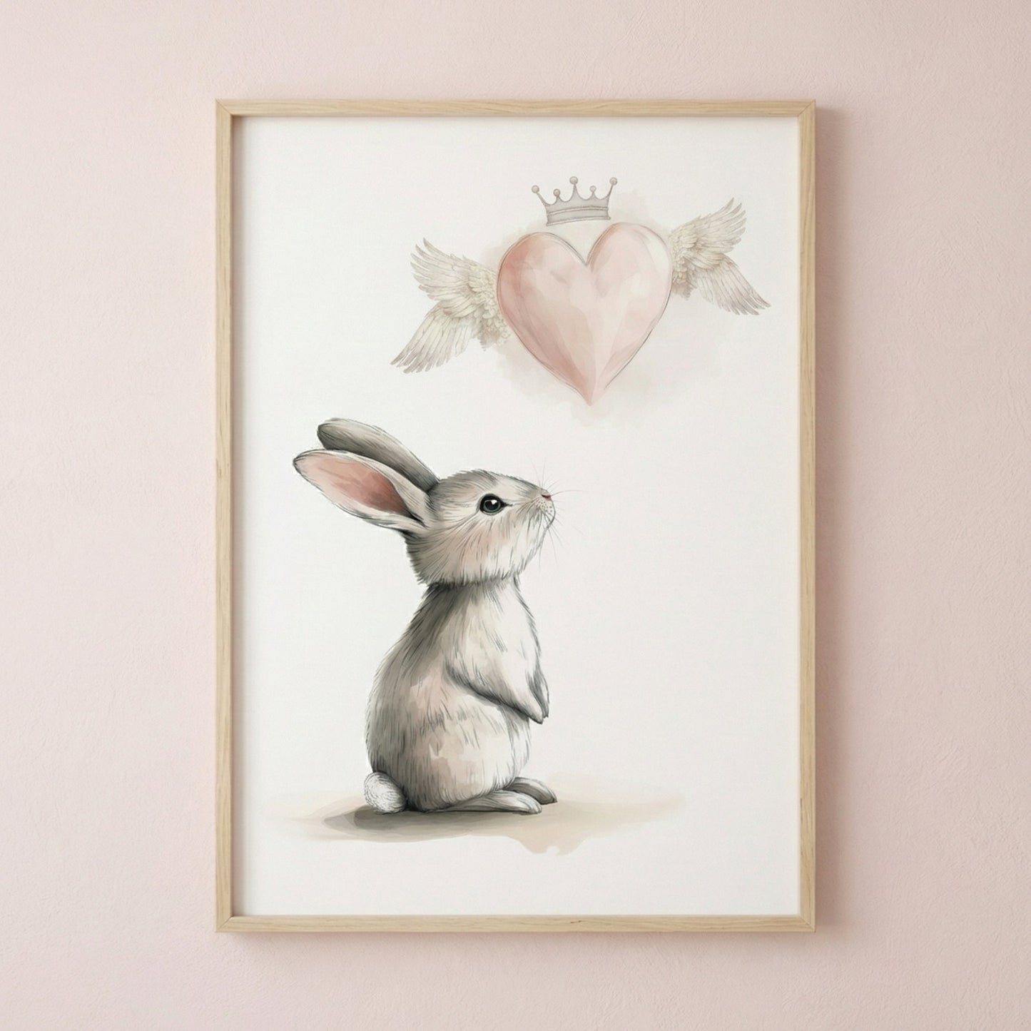Affiche - Lapin Ex-Voto  décoration murale chambre bébé enfant.