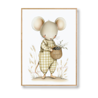 Affiche  Souris – La récolte des champs