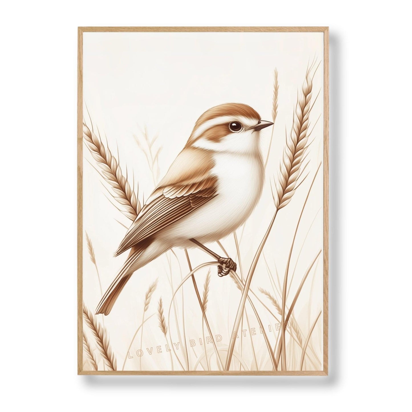 Oiseau & Brindilles – Sérénité au Fil du Vent  décoration murale chambre bébé enfant.