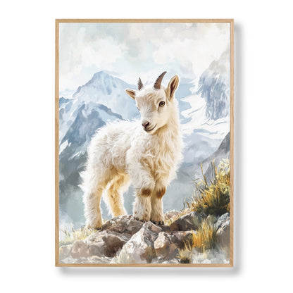Illustration " Petite grimpeuse "  décoration murale chambre bébé enfant.