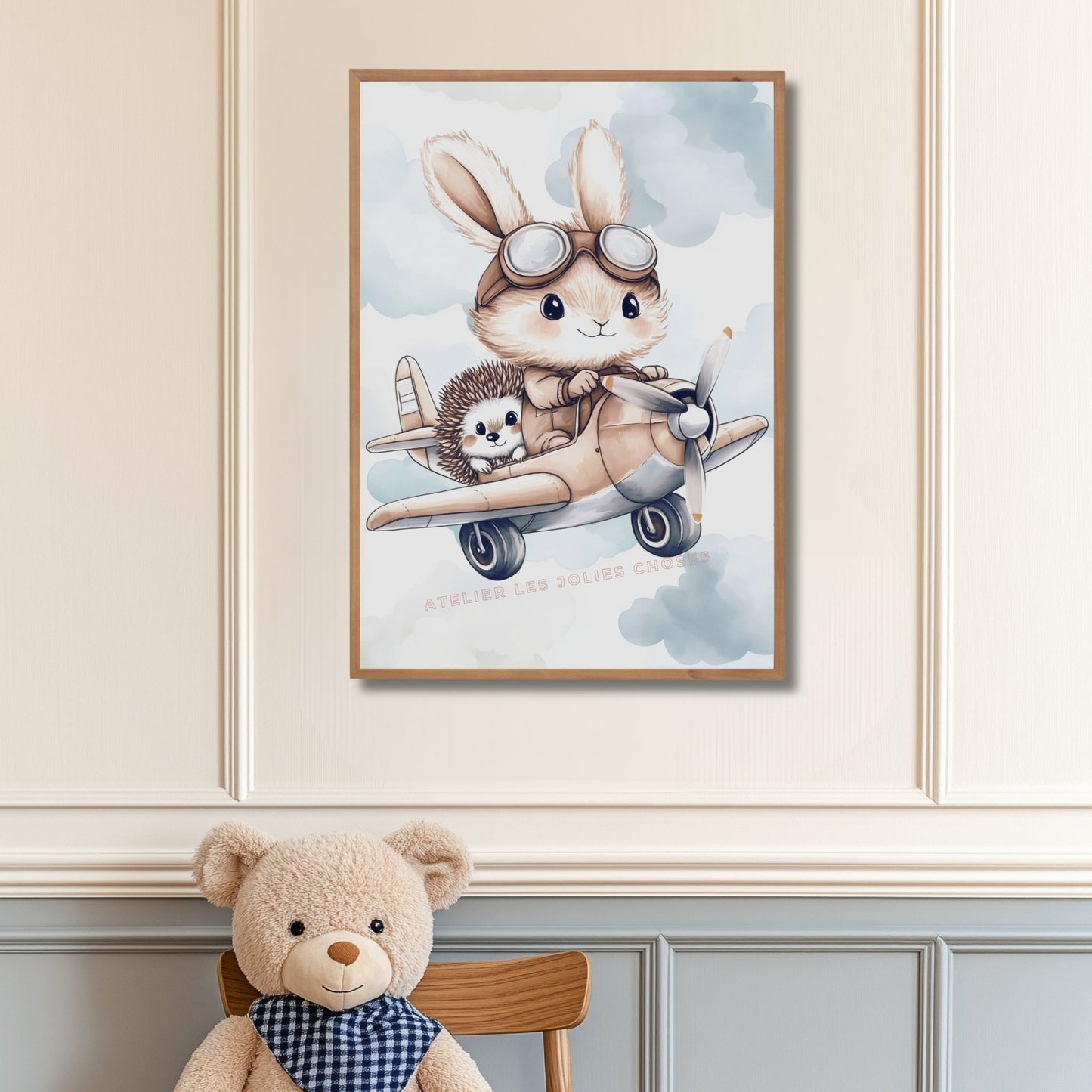 Affiche - Petits Voyageurs décoration murale chambre bébé enfant
