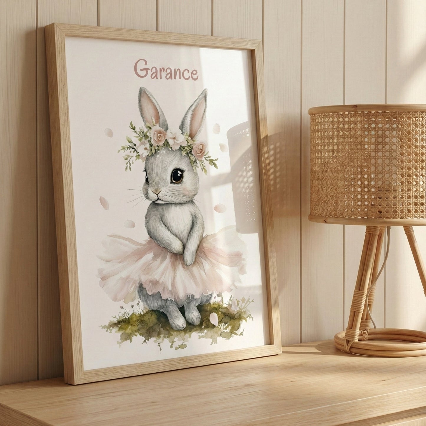 Affiche - Fleur de coton  décoration murale chambre bébé enfant.
