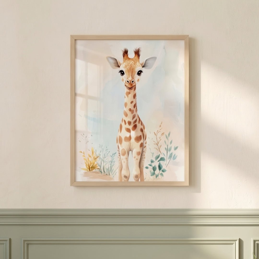 Affiche Jolie Girafe décoration murale chambre bébé enfant