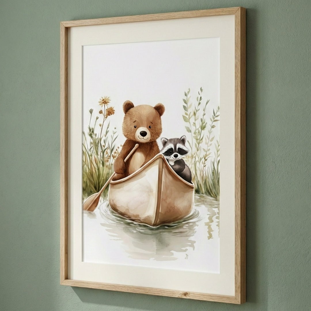 Affiche - Les aventuriers du ruisseau décoration murale chambre bébé enfant