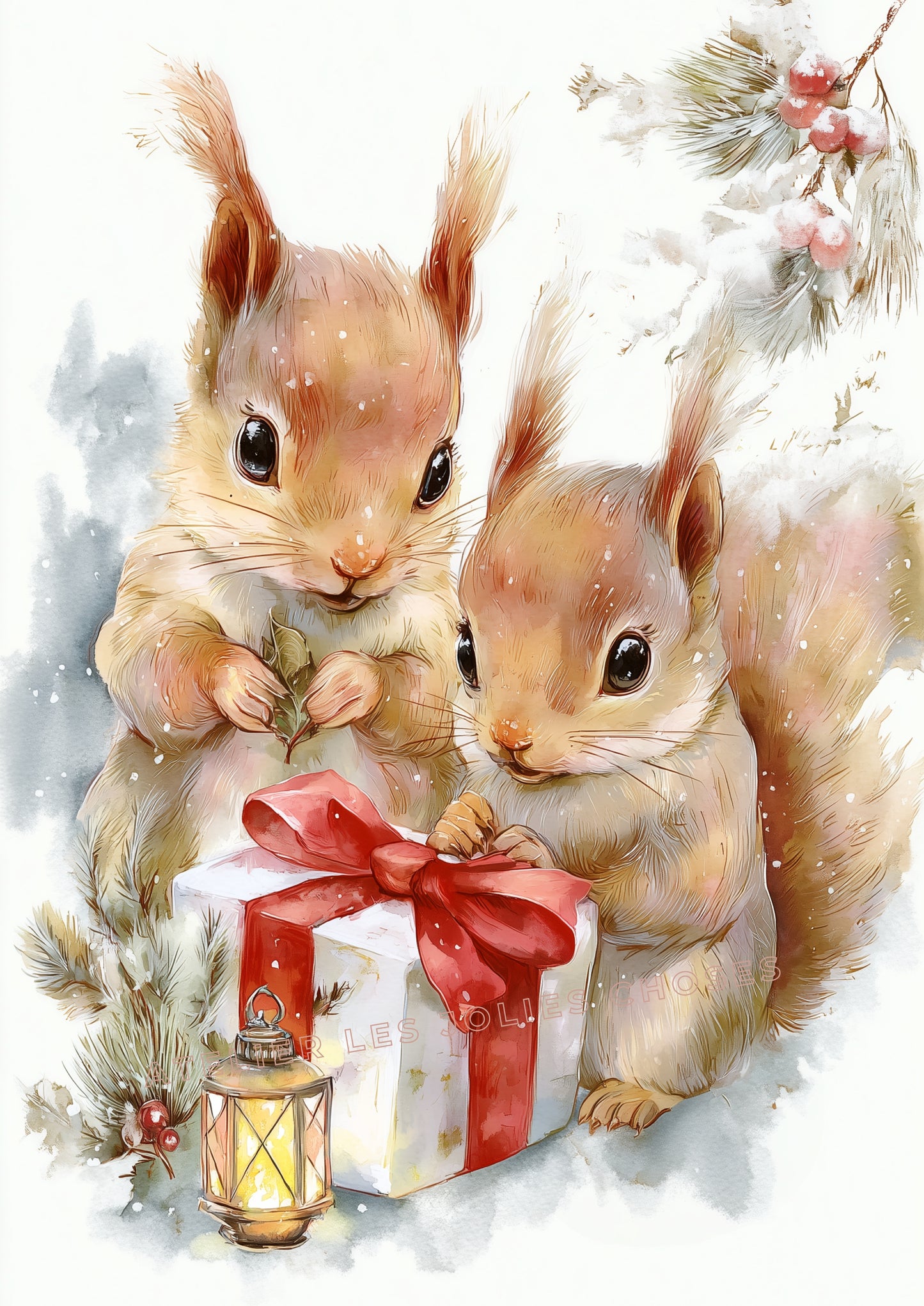Écureuil & Magie de Noël - Atelier Les Jolies Choses