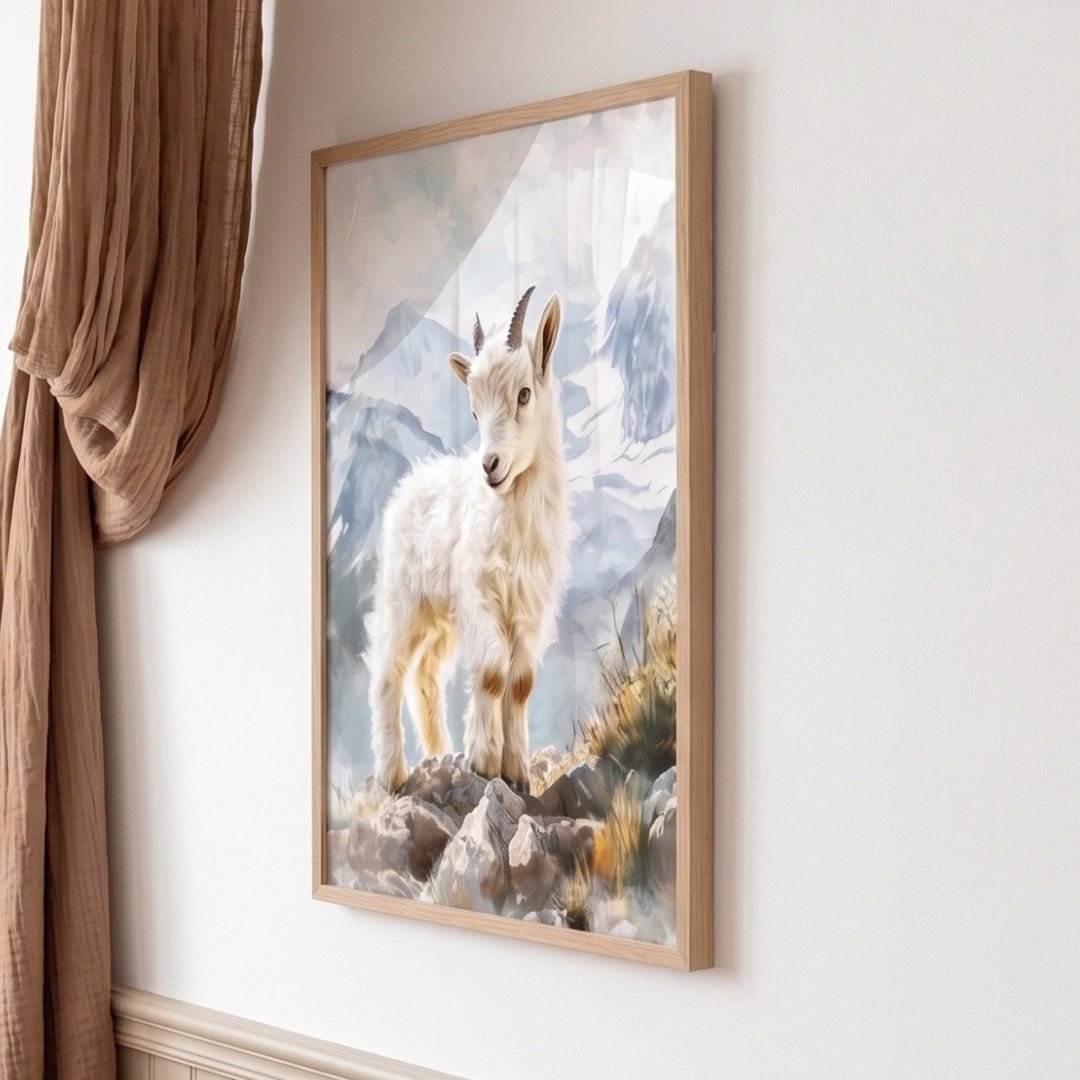 Illustration " Petite grimpeuse " décoration murale chambre bébé enfant