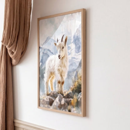 Illustration " Petite grimpeuse " décoration murale chambre bébé enfant