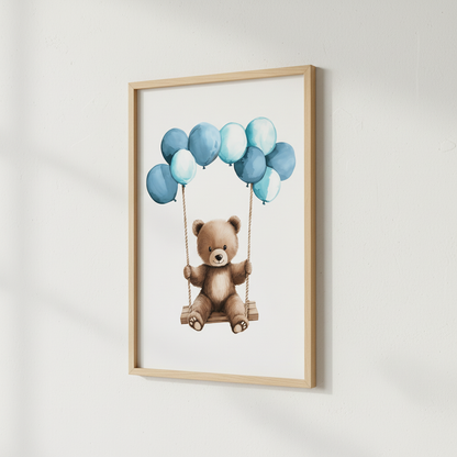 Affiche  Ourson & Balançoire