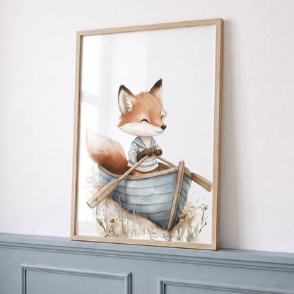 Petit Renard Matelot décoration murale chambre bébé enfant