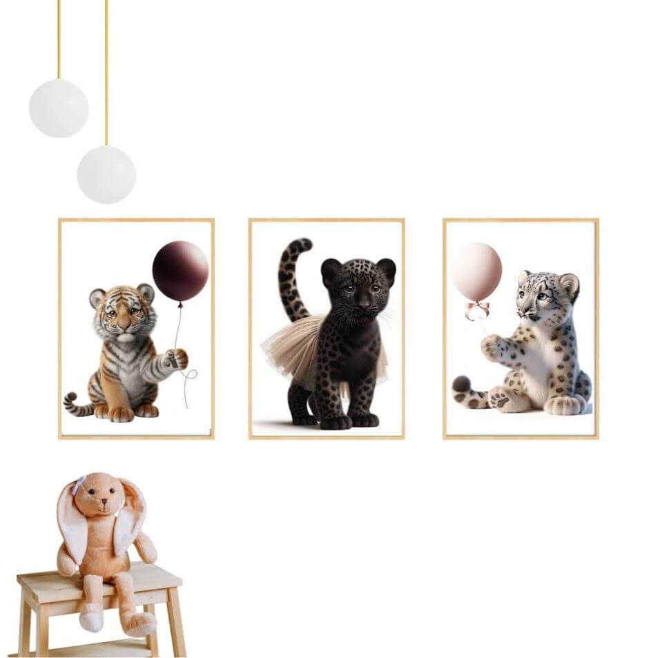 Panthère des Neige & Ballon - Atelier Les Jolies Choses  